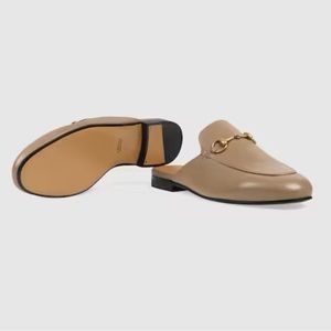 Women’s Princetown Leather Slipper in brown leather